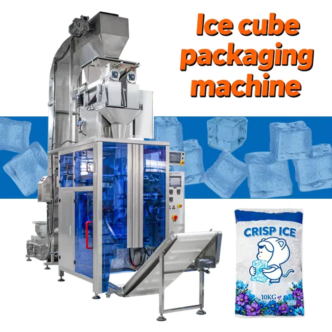 Multi-Function-Automatic-Ice-Cube-1kg-5kg-10kg-Bags-Packaging-Machine-Waterproof-Type-Ice-Tubes-Filling-Packing-Machine