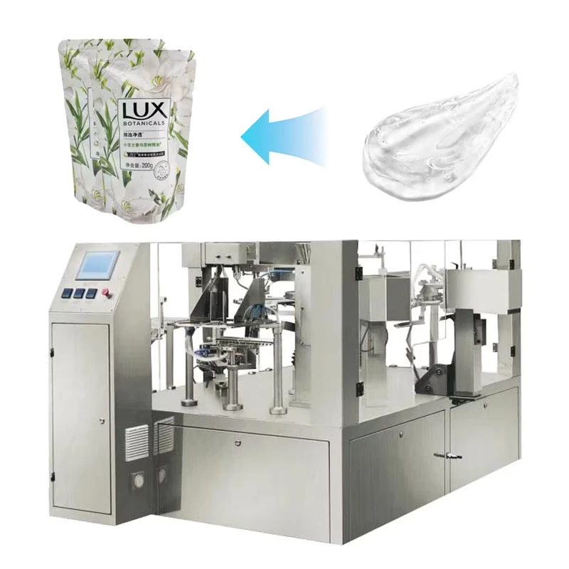 Multi-Function-Food-Premade-Pouch-Filling-Packing-Machine-for-Frozen-French-Fries-Chicken