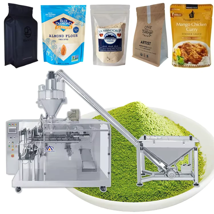 Multi-Functional-Automatic-Stand-Up-Pouch-Premade-Ziplock-Kraft-Soybean-Protein-Powder-Corn-Cassava-Four-Doybag-Packing-Machine