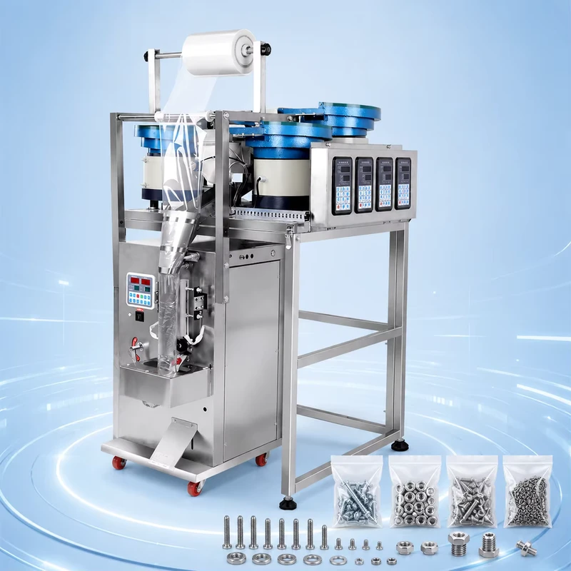 Multi-Lane-Vibratory-Counting-Packer-for-Electronic-Components-Plastic-Parts-and-Metal-Fasteners-Solid-Materials