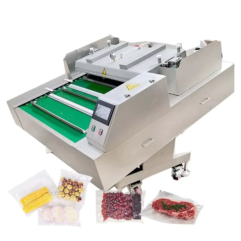 Multifunctional-Packaging-Machine-Sausage-Vacuum-Sealer-Commercial-Continuous-Rolling-Vacuum-Packing-Machine-With-Conveyor-Belt