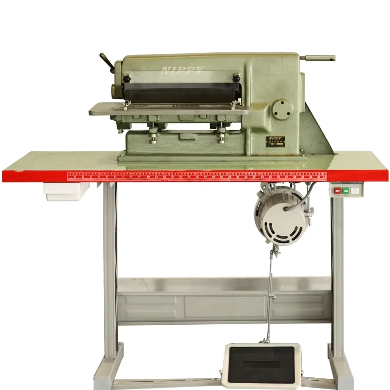 NP18-Japan-Nippy-Refurbished-Leather-Strap-Cutting-Machine-for-Slitter-Leather-Belt-Making