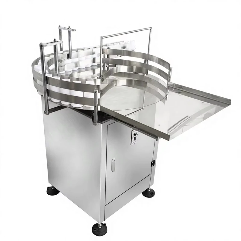 New-CE-Certificate-Stainless-Steel-Round-Bottle-Unscrambler-Sorting-Machine-Rotary-Accumulation-Table