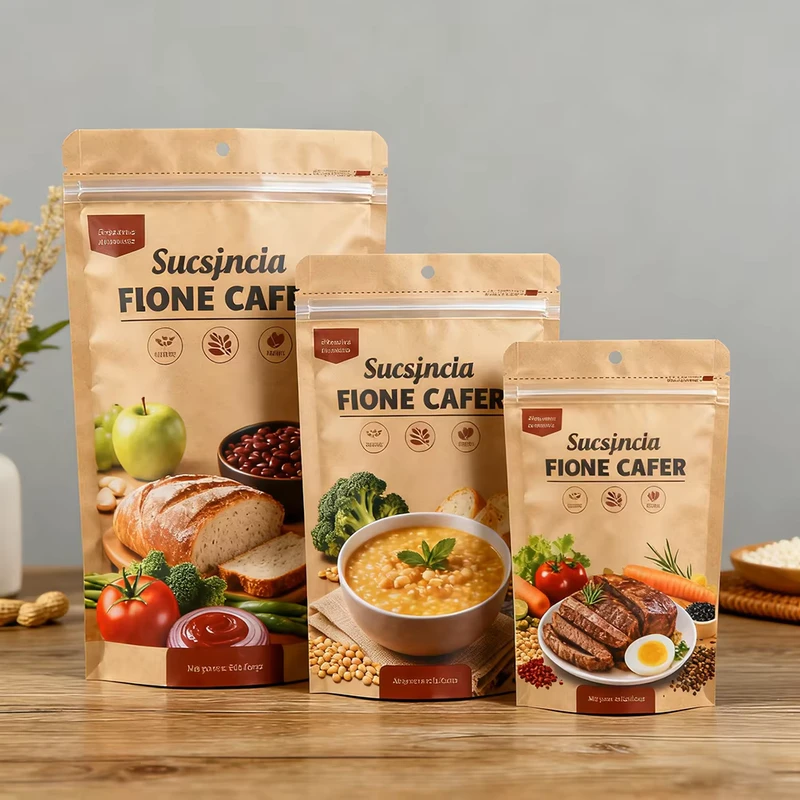 New-Design-Product-Paper-Bag-Resealed-Pack-of-Various-Flavors-of-Snacks-Nut-Protein-Powder-Ziplock-Bag-Recyclable-Kraft-Paperbag