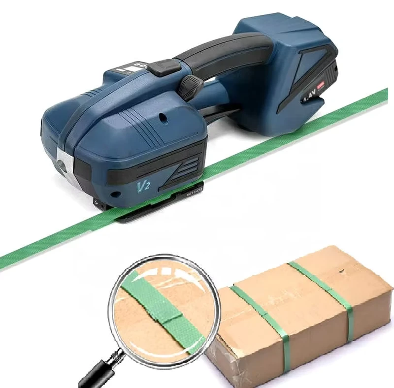 Portable-Automatic-Handheld-Electric-Strapping-Machine-18V-Battery-Rechargeable-Case-Packing-Tool-Metal-Material-Easy-Operate