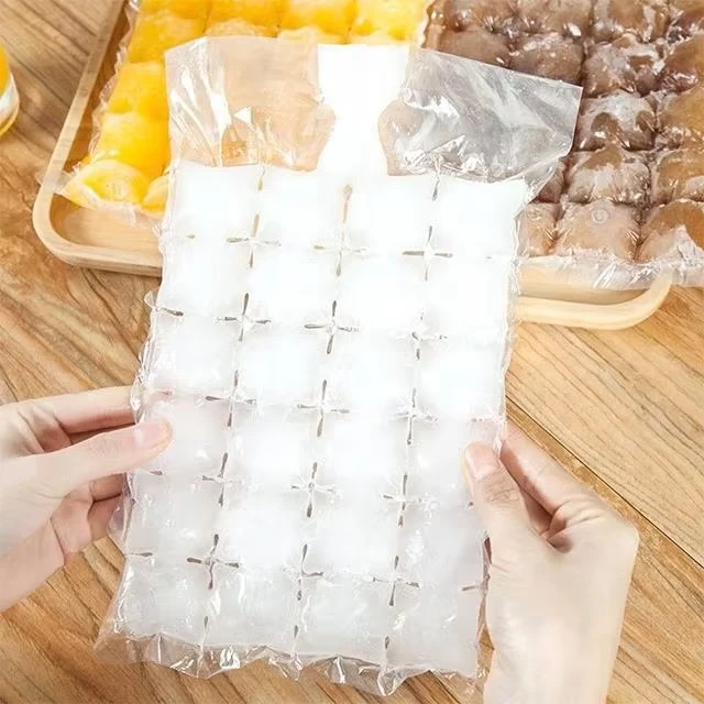 Price-Food-Grade-LDPE-Clear-Plastic-Disposable-Ice-Cube-Freezer-Packaging-Bags-With-Funnel