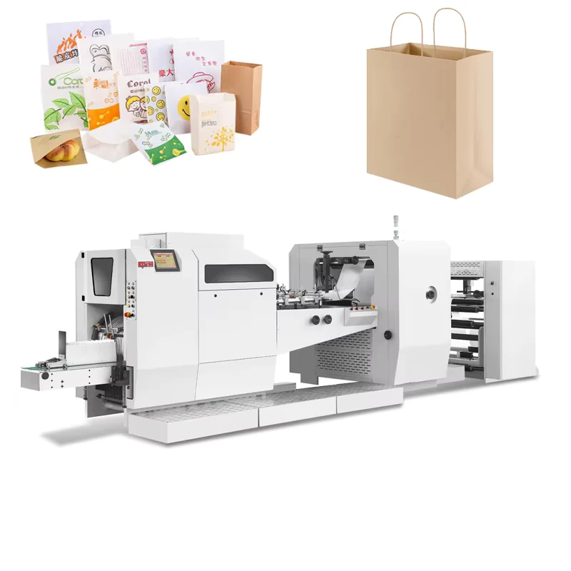 Professional-Shopping-Bag-Making-Machine-V-Shape-Craft-Fully-Automatic-with-PLC-and-Motor-3800V-1-Year-Warranty