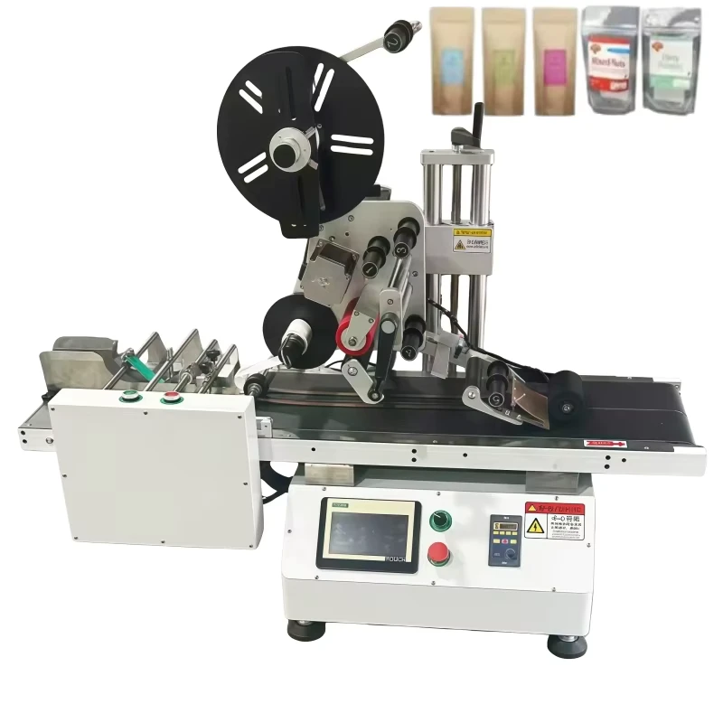 Quick-Shipment-Electric-Automatic-Desktop-Labeling-Machine-for-Mylar-Bags-and-Zipper-Pouches-with-Glass-Packaging-Easy-Operation