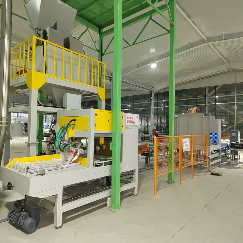 Raw-Material-Packing-and-Palletizing-Robot-Palletizer-Line-in-the-Feed-and-Food-Industry