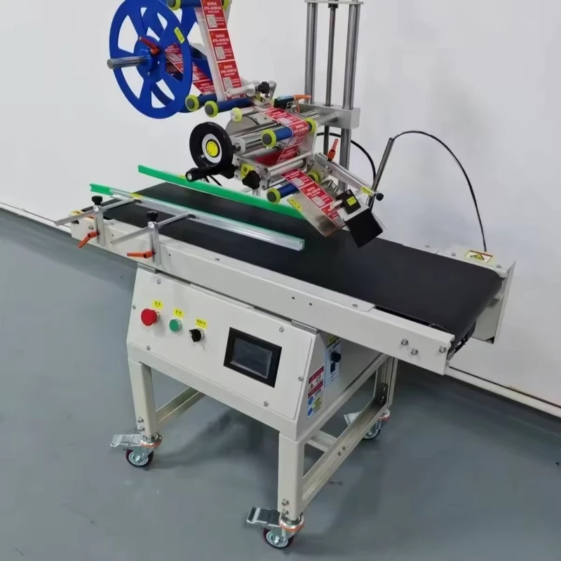 Roll-Labels-Type-Automatic-Labeling-Machine-Flat-Surface-Label-Application-Machine