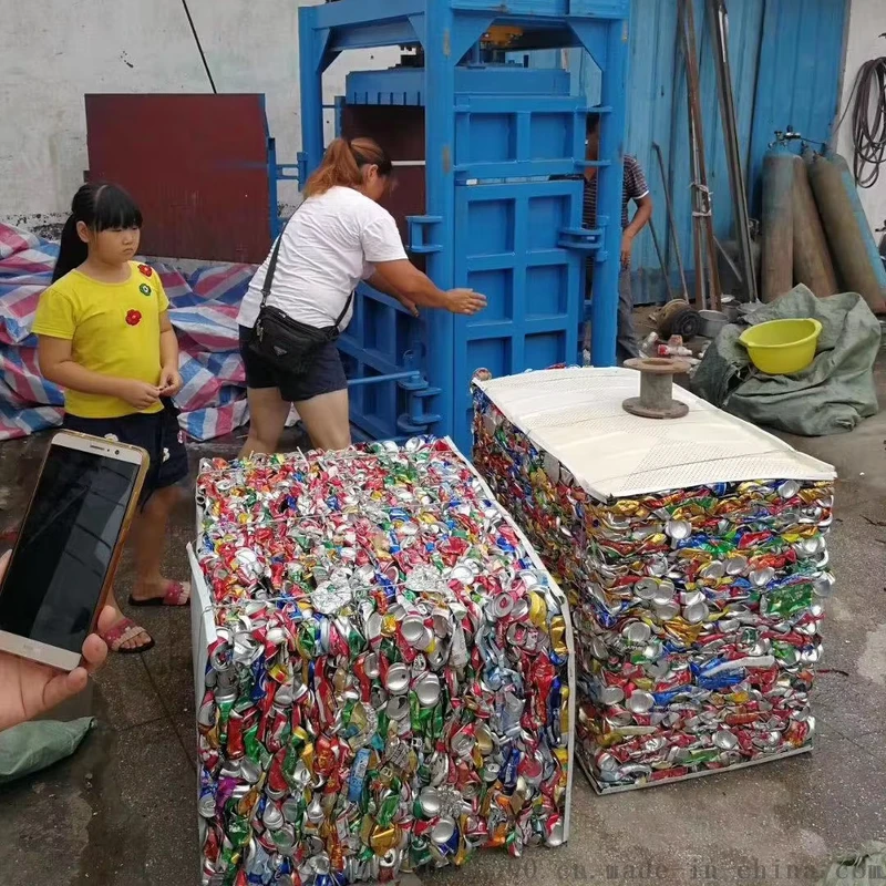 Scrap-Cans-Coconut-Fiber-Compactor-Vertical-Hydraulic-Baling-Press-Machine-1