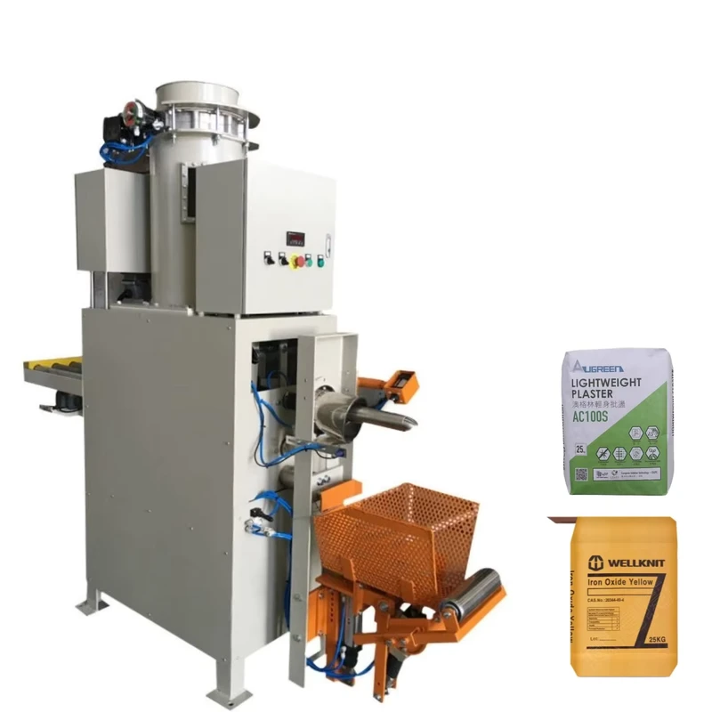 Semi-Automatic-25Kgs-50Kgs-Powder-Valve-Bag-Air-Packer-Packaging-Machine