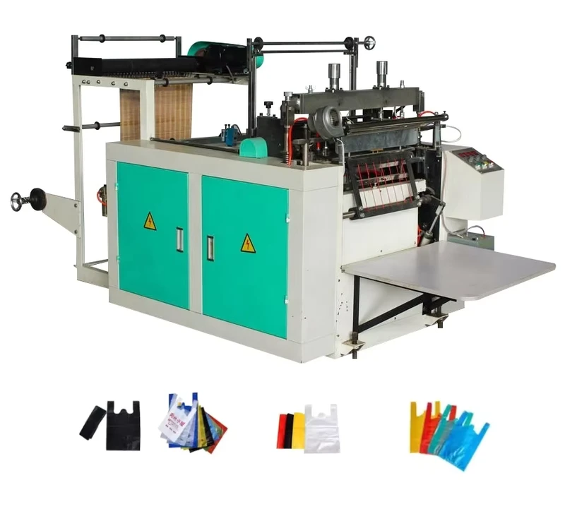 Semi-Automatic-Biodegradable-PE-Bag-Maker-Vest-Polythene-HDPE-LDPE-Bag-Manufacturing-Machine-Plastic-Bag-Making-Machine