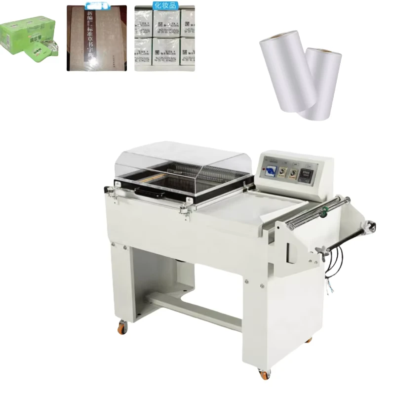 Semi-Automatic-FM-5540-Shrink-Wrapping-Machine-2-in-1-POF-PVC-Shrink-Film-Shrink-Packing-Machine-for-Box-Food