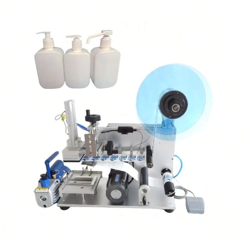 Semi-Automatic-Flat-Square-Bottle-Labeling-Machine-Table-Top-Electric-Manual-Square-Bottle-Labeling-Sticker-Labeling-Machine