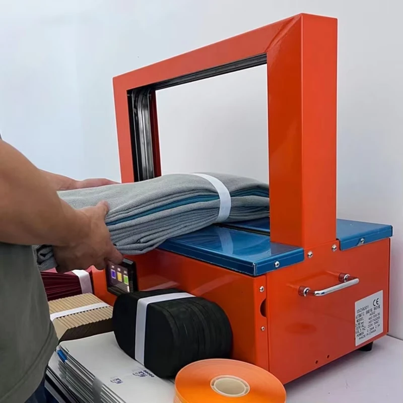 Semi-Automatic-Vegetable-Fruit-Strapping-Machine-Industrial-Use-Binding-Machine-Supermarket-Sausage-Packing-Banding-Machine