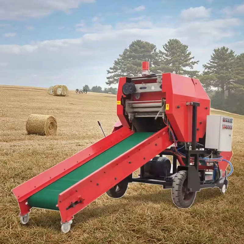 Silage-Packing-Hay-Baler-Pressing-Machine-Round-Baler-Machine-Grass-Silage-Baler-Bundled-Machine