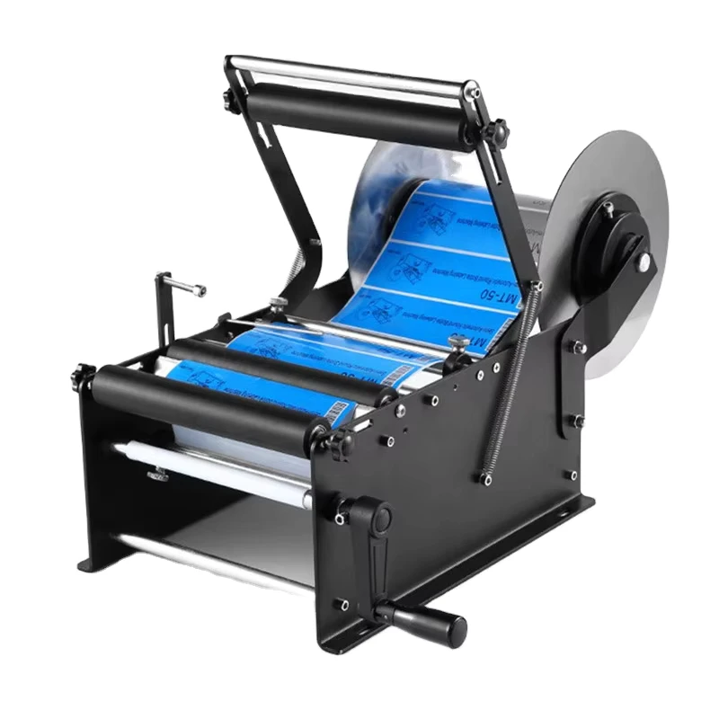 Simple-Manual-Labeling-Machine-Round-Bottle-Adhesive-Sticker-With-Handle-Label-Sticking-Machine