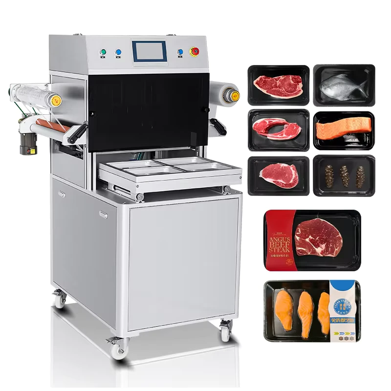 Skin-Semi-automatic-Electric-Vacuum-Packaging-Machine-Stainless-Steel-Construction-Film-Packaging-for-Fresh-Food-Deli-Products