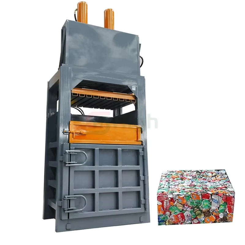 Small-Hydraulic-Pet-Bottle-Compress-Baling-Press-Waste-Plastic-Cardboard-Box-Compactor-Baler-Machine