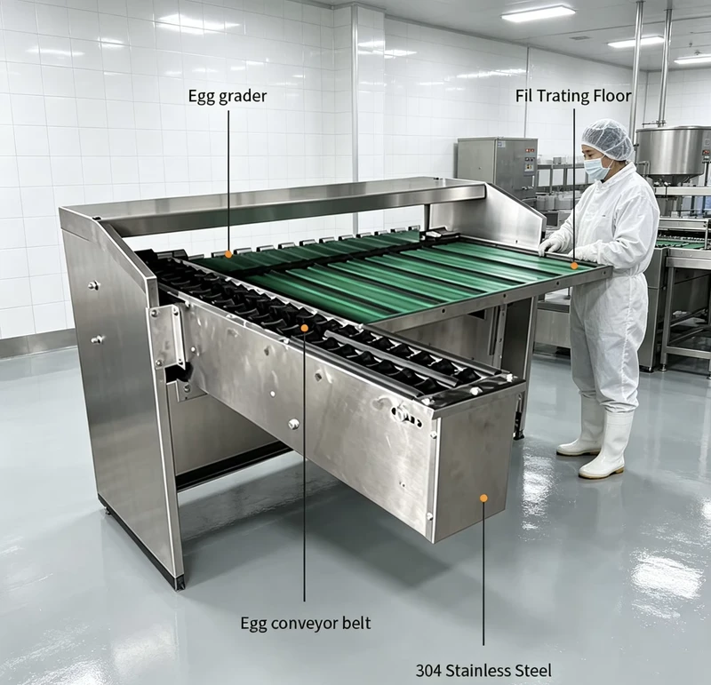 Smooth-Rolling-Egg-Sorting-Machine-Adjustable-Tray-Tilt-Angle-Control-Egg-Falling-Speed