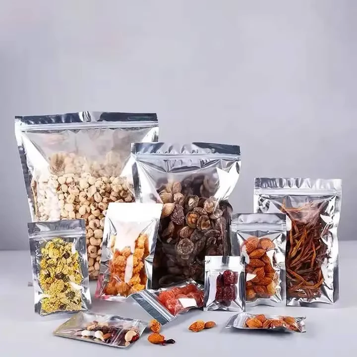 Stand-up-Mylar-Packaging-Bag-with-Zipper-Foil-Back-Clear-Front-Sealable-Pouch-Food-Packaging-Bag