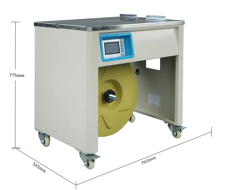 TEPPS-801A-Automatic-Food-Case-Carton-Strapping-Machine-with-Paper-Belt-for-Packaging-and-Labeling