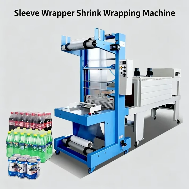 TS6540SA-Full-Automatic-Multifunctional-Bottle-Sleeve-Wrap-BS6040-Beer-Can-Mineral-Water-Bottle-PE-Film-Shrink-Wrapping-Machine