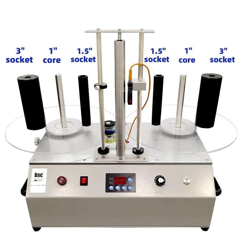 Two-Head-Reel-to-Reel-Counting-Label-Rewinder-Separate-Big-Stickers-Roll-Into-Small-Rolls-Automatic-Labeling-Machine