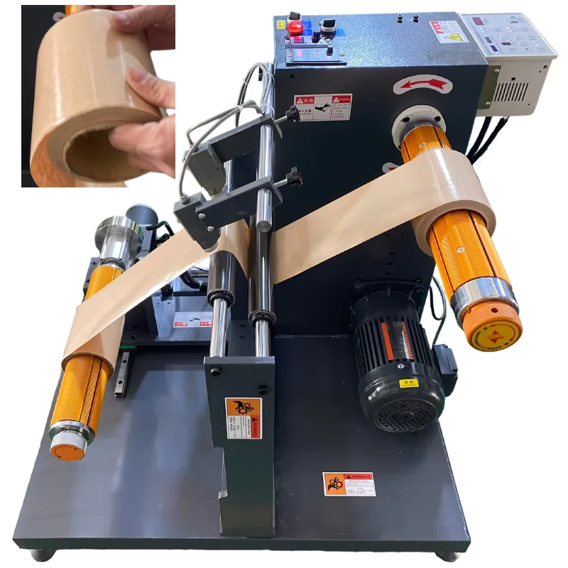 Upgraded-Adhesive-Marking-Tape-Paper-Aluminium-Foil-Big-Rolls-Making-Small-Rolls-Coiled-Motor-Winding-Rewinder-Machine-Wood