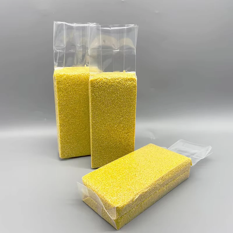 Various-Size-Custom-Clear-Square-Nylon-Rice-Brick-Vacuum-Packaging-Bags-Gravure-Printing-Moisture-Proof-for-Rice-Cereals-Grain