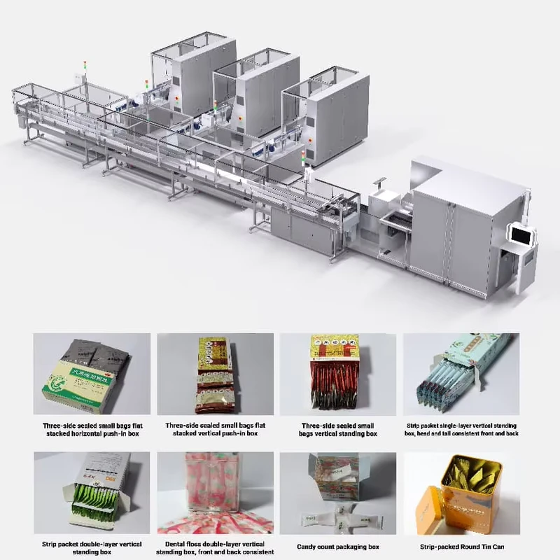 Vertical-Side-Loading-Cartoning-Machine-for-Strip-Packs-and-Small-Bags-Auto-Box-Packing-Line-for-Food-and-Candy
