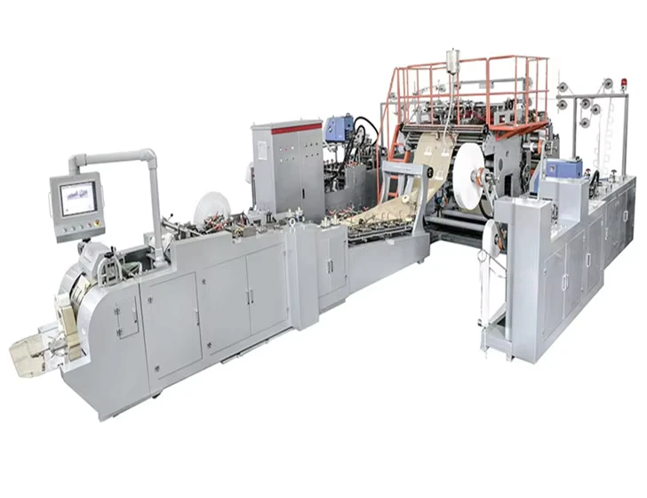 WFD430-Fully-Automatic-Roll-Fed-Square-Bottom-Handle-Paper-Bag-Making-Machine