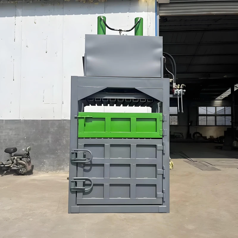 Waste-Cans-Baling-Press-Machine-Vertical-Hydraulic-Plastic-Bottle-Scrap-Baler-Manufacturer