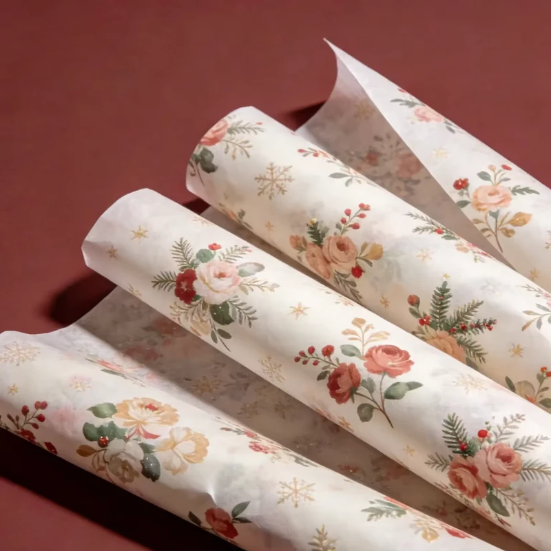 Waterproof-Material-with-Matte-Korean-Floral-Patterns-for-Gift-and-Bouquet-Wrapping-Packaging-Presentation-Wrapping-Paper