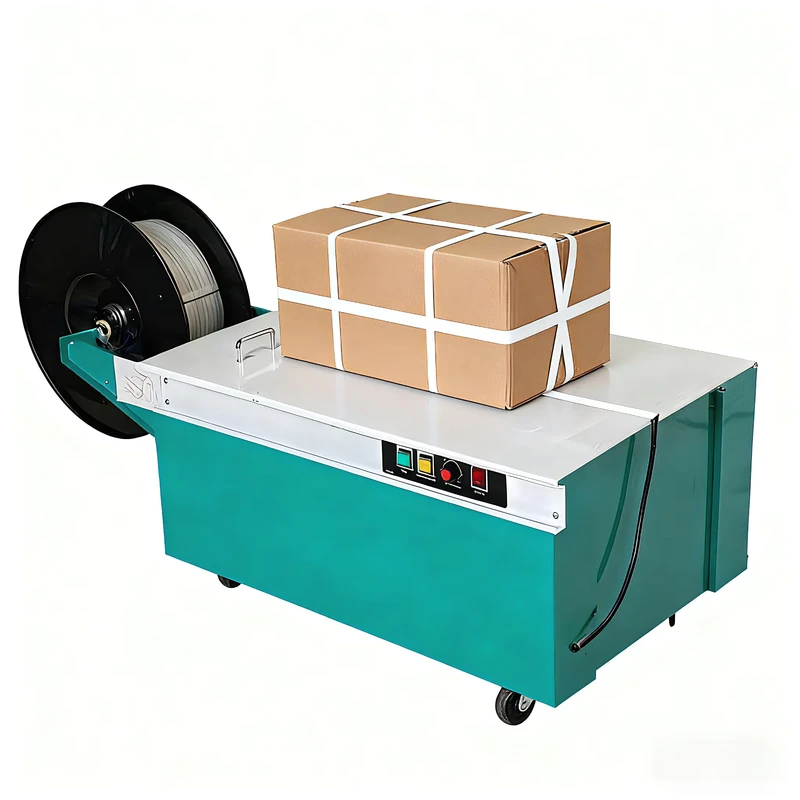 Wrapping-Box-Banding-Baler-Semi-Automatic-PP-PET-Belt-High-Low-Platform-Strapping-Machine-Carton-Book-Paper-Case-Packing
