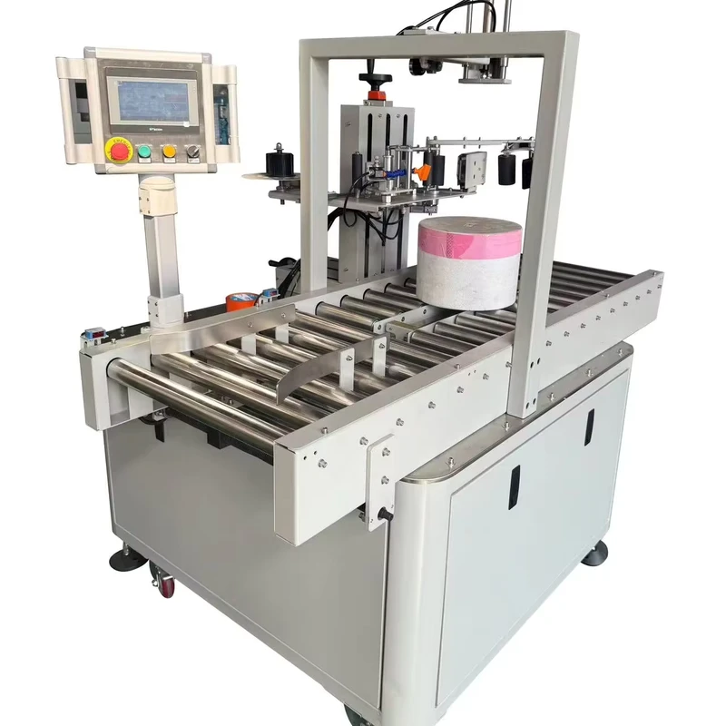 Xiangyu-Electric-Semi-automatic-Tape-Wrapping-and-Sealing-Machine-for-Beverage-Foam-Box-Packaging