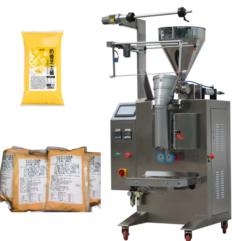 YB-450J-Best-Selling-Fully-Automatic-Cheess-Sesame-Sauce-Packaging-Machine-Piston-Pump-Metering-Made-of-Food-Grade-Materials