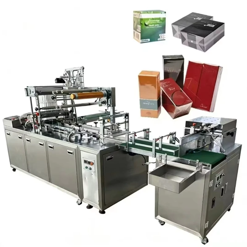 YB-SW400-Full-Automatic-High-Quality-Three-dimensional-Case-Box-Packing-Machine-Carton-Cellophane-Film-Packaging-Machine