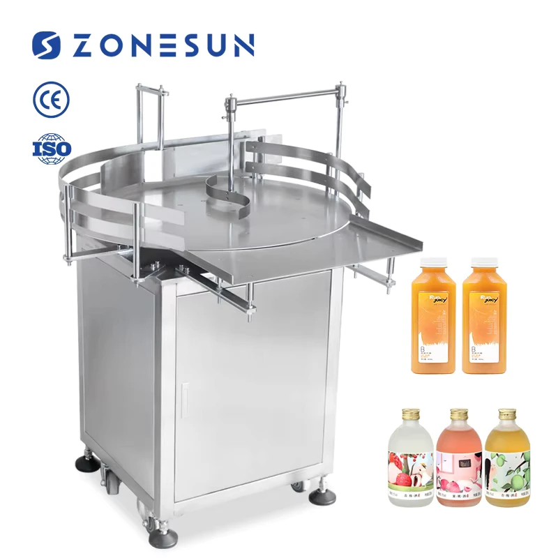 ZONESUN-ZS-LP800S-Automatic-Round-Rotary-Plastic-Glass-Bottle-Unscrambler-Glass-Bottle-Sorting-Turntable-Feeding-Table